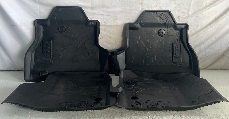 Load image into Gallery viewer, 2020-2026 JEEP GLADIATOR ALL WEATHER INTERIOR FLOOR MAT (SET OF 2) BLACK #114210
