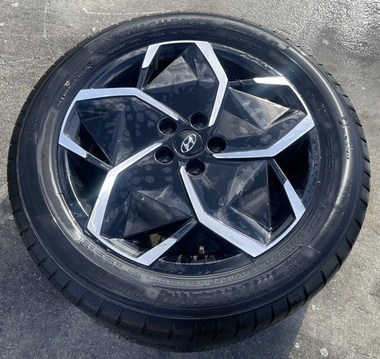 HYUNDAI IONIQ 5 19x7.5 GLOSS BLACK ALLOY WHEEL RIM W/TIRE (ONLY