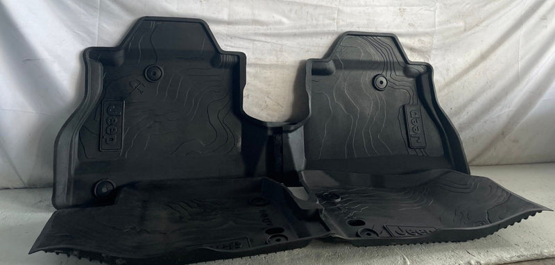 Load image into Gallery viewer, 2020-2026 JEEP GLADIATOR ALL WEATHER INTERIOR FLOOR MAT (SET OF 2) BLACK #114210
