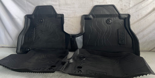 2020-2026 JEEP GLADIATOR ALL WEATHER INTERIOR FLOOR MAT (SET OF 2) BLACK