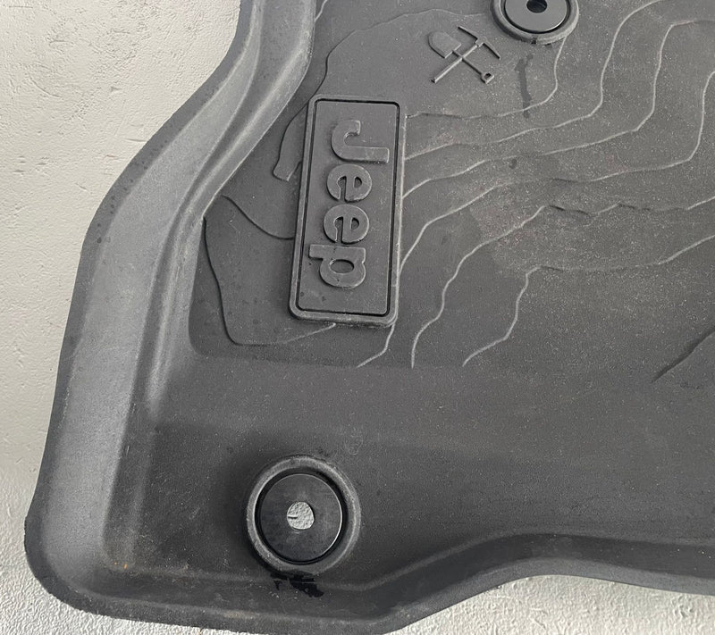 Load image into Gallery viewer, 2020-2026 JEEP GLADIATOR ALL WEATHER INTERIOR FLOOR MAT (SET OF 2) BLACK #114210
