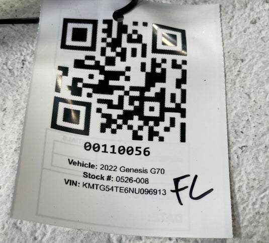 2019 - 2026 GENESIS G70 FRONT LEFT SIDE ROOF CURTAIN AIRBAG AIR BAG
