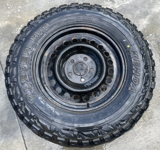 JEEP GLADIATOR 17X7.5 STEEL 20 HOLES SPARE TIRE WHEEL RIM W/TIRE 20-25