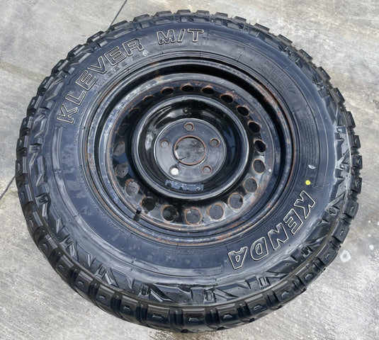 JEEP GLADIATOR 17X7.5 STEEL 20 HOLES SPARE TIRE WHEEL RIM W/TIRE 20-25