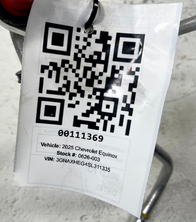 Load image into Gallery viewer, 2025 - 2026 CHEVROLET EQUINOX TRANSMISSION OIL COOLER HOSE PIPE LINE # 111369

