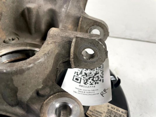 2020-2025 KIA TELLURIDE AWD REAR RIGHT SPINDLE KNUCKLE W/ BEARING HUB