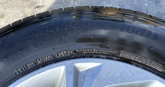 HYUNDAI TUCSON 17x7 5 SPOKE ALLOY WHEEL RIM W/TIRE (ONLY#1) 2022-2024 # 107404
