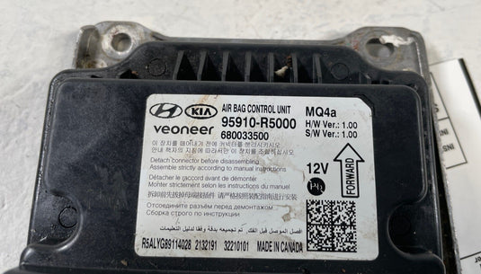 2021-23 KIA SORENTO RESTRAINT DIAGNOSTIC CONTROL MODULE SRS MODULE 2.5L
