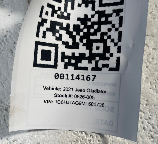 2020 - 2024 JEEP GLADIATOR PRESSURE PLATE AND DISC CLUTCH KIT 68273845AD