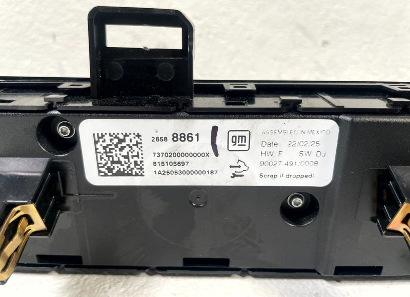 Load image into Gallery viewer, 2025 CHEVROLET EQUINOX DASH DASHBOARD HVAC HEATER CLIMATE CONTROL SWITCH #111373
