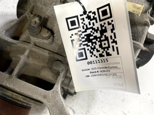 2025 CHEVROLET EQUINOX REAR DIFFERENTIAL CARRIER ASSEMBLY 1.5L