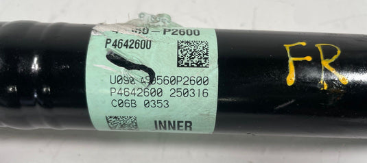 2021-2026 HYUNDAI SANTA FE FRONT RIGHT INTERMEDIATE AXLE JACK SHAFT 2.5L