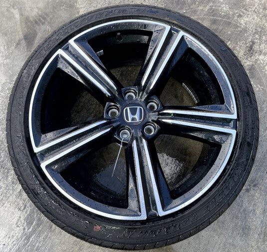 HONDA ACCORD HYBRID SPORT 19x8-1/2 5 SPOKE ALLOY WHEEL RIM W/TIRE 23-25