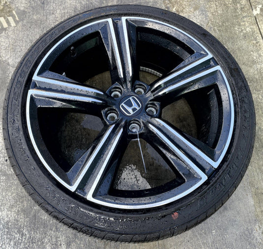 HONDA ACCORD HYBRID SPORT 19x8-1/2 5 SPOKE ALLOY WHEEL RIM W/TIRE 23-25