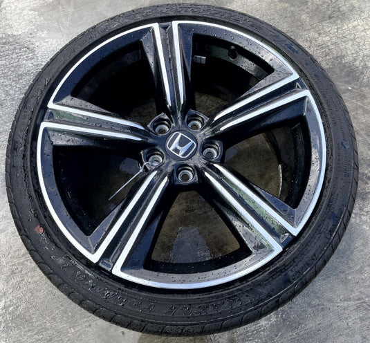 HONDA ACCORD HYBRID SPORT 19x8-1/2 5 SPOKE ALLOY WHEEL RIM W/TIRE 23-25