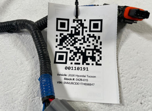 2022-2026 HYUNDAI TUCSON AWD REAR DIFFERENTIAL AXLE CARRIER WIRE HARNESS
