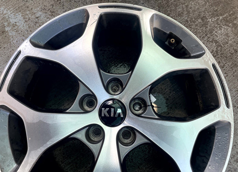 Load image into Gallery viewer, 2020-2022 KIA TELLURIDE EX WHEEL RIM 18" 18X7.5J 49.5 W/ CAP 5 Y-SPOKE # 114386
