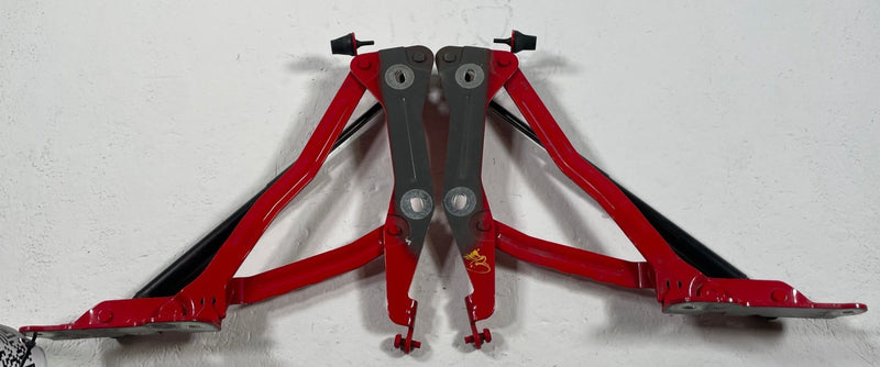 Load image into Gallery viewer, 2018 - 2023 FORD MUSTANG FRONT LEFT AND RIGHT SIDE HOOD HINGES ASSEMBLY # 112922
