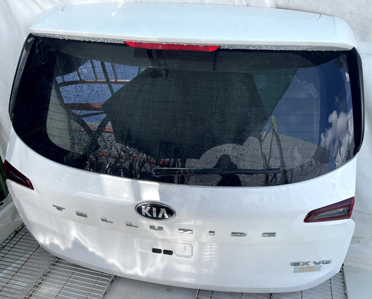 KIA TELLURIDE TRUNK LID DECK TAIL GATE HATCH ASSEMBLY WHITE (GWP) 20-25