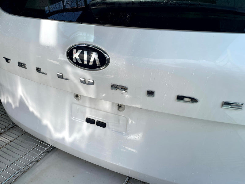 Load image into Gallery viewer, KIA TELLURIDE TRUNK LID DECK TAIL GATE HATCH ASSEMBLY WHITE (GWP) 20-25 # 114380
