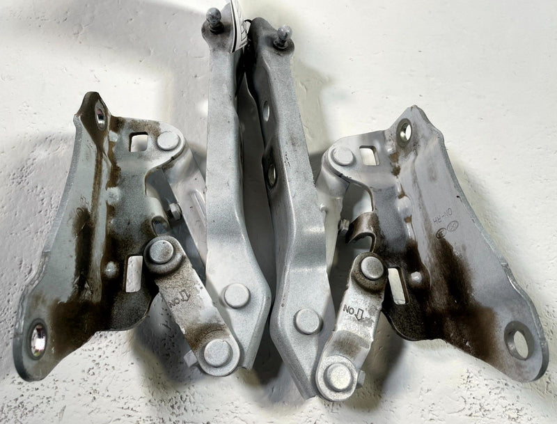Load image into Gallery viewer, 2020-2025 KIA TELLURIDE FRONT RIGHT &amp; LEFT HOOD BONNET HINGE PAIR WHITE # 114346
