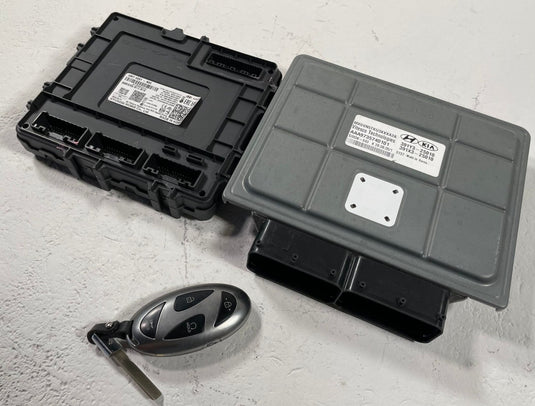 24-26 HYUNDAI SANTA FE FWD ENGINE & BODY MODULE ECM BCM W/ KEY FOB 2.5L