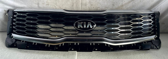 2020 - 2022 KIA TELLURIDE FRONT UPPER GRILL PANEL CHROME 86350-S9100