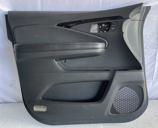 2016 - 2025 HONDA PASSPORT PILOT FRONT LEFT DRIVER DOOR TRIM PANEL BLACK
