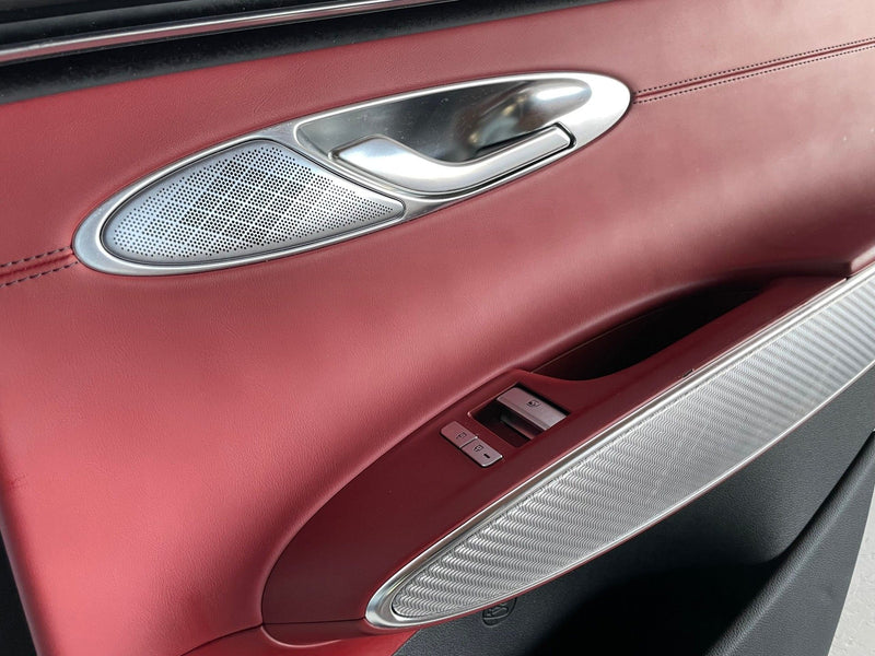 Load image into Gallery viewer, 2022-2025 GENESIS GV70 REAR RIGHT INNER DOOR TRIM COVER PANEL RED/BLACK # 107555
