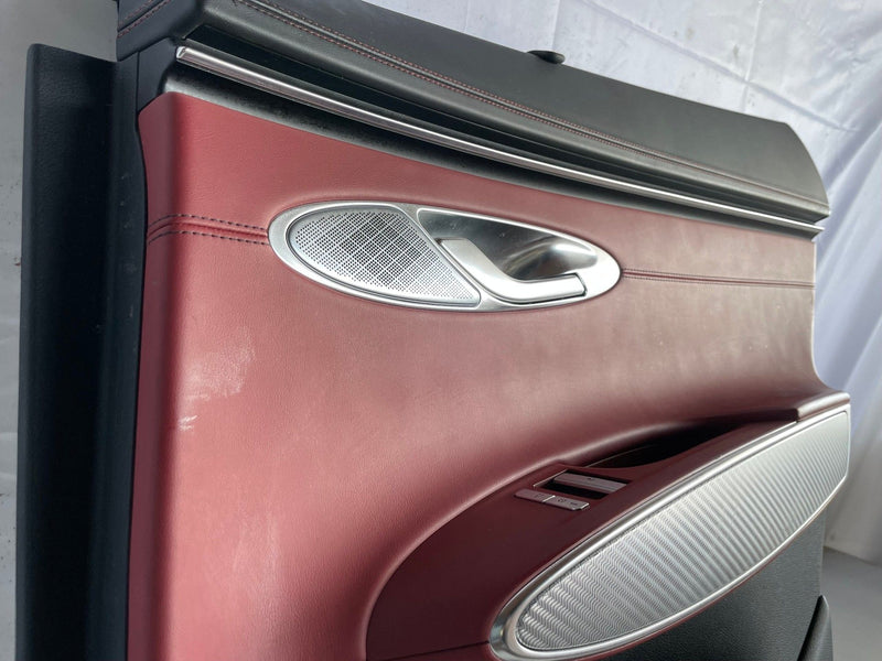 Load image into Gallery viewer, 2022-2025 GENESIS GV70 REAR RIGHT INNER DOOR TRIM COVER PANEL RED/BLACK # 107555
