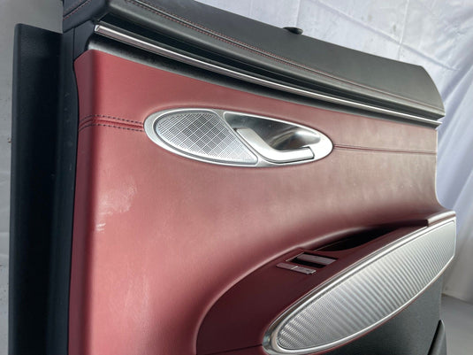 2022-2025 GENESIS GV70 REAR RIGHT INNER DOOR TRIM COVER PANEL RED/BLACK
