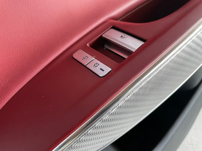 Load image into Gallery viewer, 2022-2025 GENESIS GV70 REAR RIGHT INNER DOOR TRIM COVER PANEL RED/BLACK # 107555
