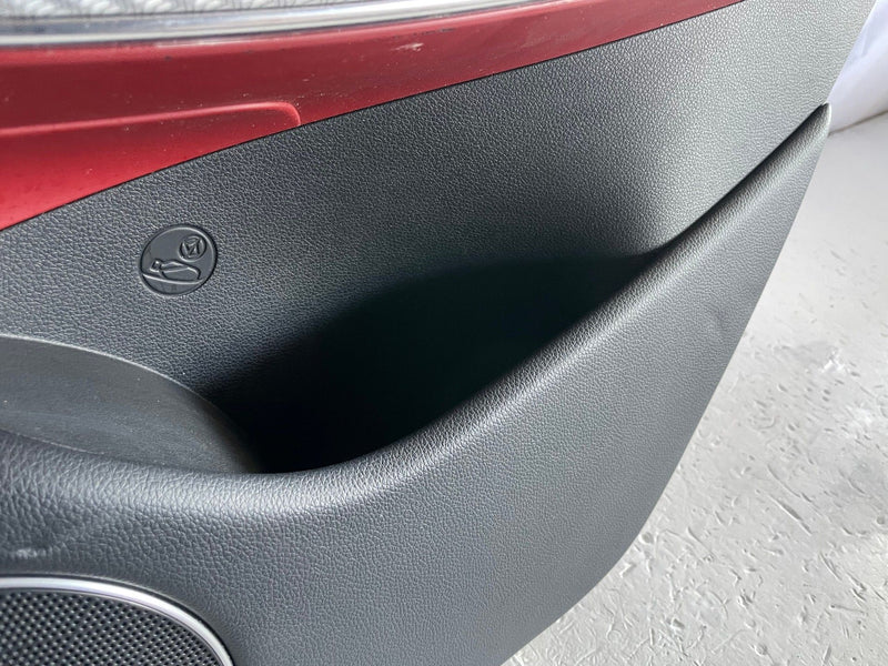 Load image into Gallery viewer, 2022-2025 GENESIS GV70 REAR RIGHT INNER DOOR TRIM COVER PANEL RED/BLACK # 107555

