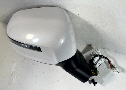 2020-22 KIA TELLURIDE FRONT RIGHT VIEW DOOR MIRROR W/O CAMERA WHITE SWP