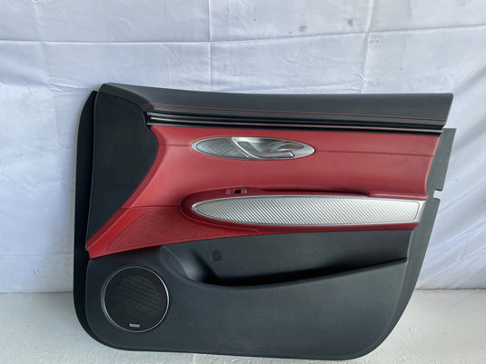 2022-2025 GENESIS GV70 FRONT RIGHT INNER DOOR TRIM COVER PANEL RED/BLACK