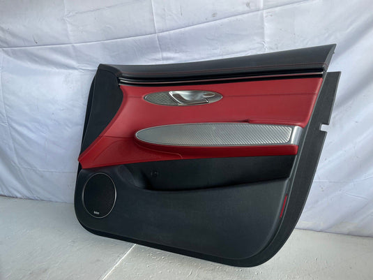 2022-2025 GENESIS GV70 FRONT RIGHT INNER DOOR TRIM COVER PANEL RED/BLACK
