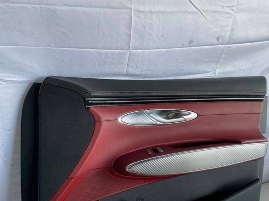 2022-2025 GENESIS GV70 FRONT RIGHT INNER DOOR TRIM COVER PANEL RED/BLACK