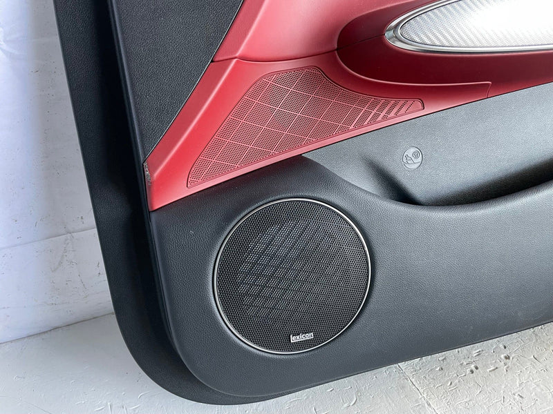 Load image into Gallery viewer, 2022-2025 GENESIS GV70 FRONT RIGHT INNER DOOR TRIM COVER PANEL RED/BLACK #107552
