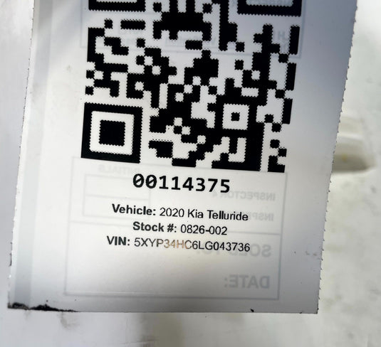 2020-2025 KIA TELLURIDE FRONT WINDSHIELD WIPER WASHER FLUID WASHER TANK