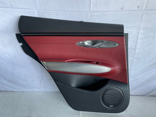 2022-2025 GENESIS GV70 REAR LEFT INNER DOOR TRIM COVER PANEL RED/BLACK