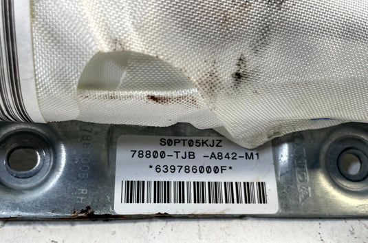 2019-22 ACURA RDX FRONT RIGHT PASSENGER SIDE ROOF CURTAIN AIRBAG AIR BAG