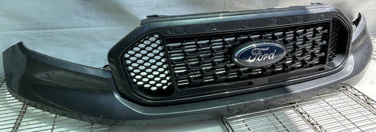 FORD RANGER XLT FRONT BUMPER COVER GRILLE W/O SENSORS GRAY (M7) 19-23