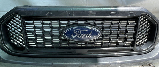 FORD RANGER XLT FRONT BUMPER COVER GRILLE W/O SENSORS GRAY (M7) 19-23