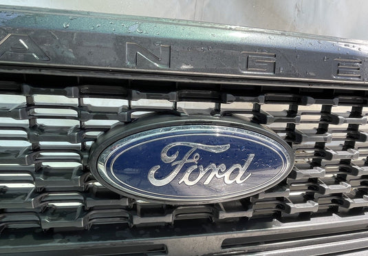 FORD RANGER XLT FRONT BUMPER COVER GRILLE W/O SENSORS GRAY (M7) 19-23