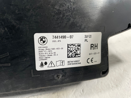 2019 - 2026 BMW 330I XDRIVE G20 FRONT RIGHT SIDE SEAT AIRBAG AIR BAG