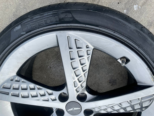 GENESIS GV70 21X9 5 SPOKE WHEEL RIM W/TIRE SILVER (ONLY#1) 2022-2025 # 107615