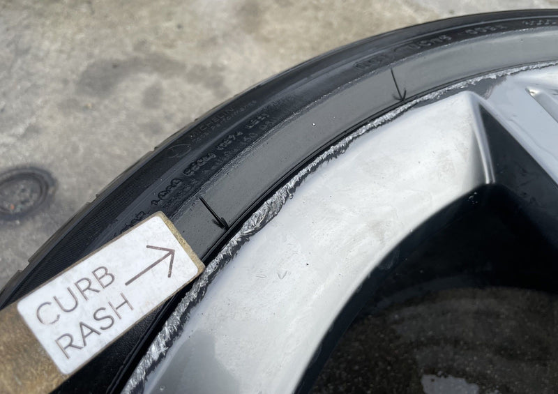 Load image into Gallery viewer, GENESIS GV70 21X9 5 SPOKE WHEEL RIM W/TIRE SILVER (ONLY#1) 2022-2025 # 107618
