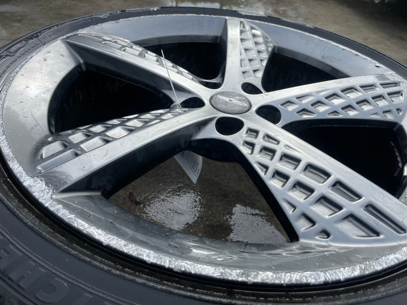 Load image into Gallery viewer, GENESIS GV70 21X9 5 SPOKE WHEEL RIM W/TIRE SILVER (ONLY#1) 2022-2025 # 107616
