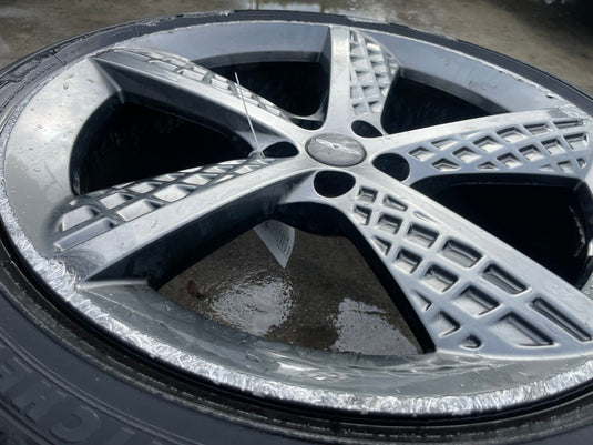 GENESIS GV70 21X9 5 SPOKE WHEEL RIM W/TIRE SILVER (ONLY#1) 2022-2025 # 107616