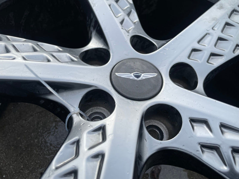Load image into Gallery viewer, GENESIS GV70 21X9 5 SPOKE WHEEL RIM W/TIRE SILVER (ONLY#1) 2022-2025 # 107616
